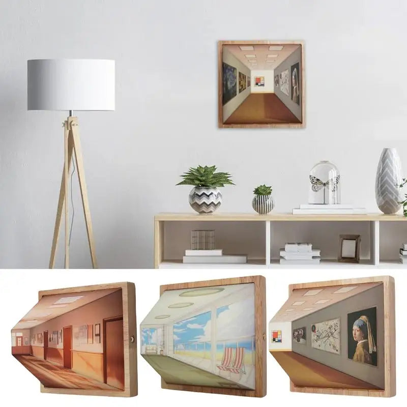 3D Wall Art Painting Night Light