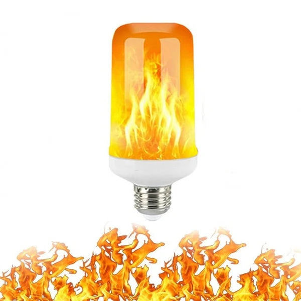 2x LED Flame Effect Light Bulb